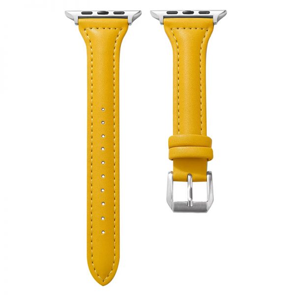 Slim Thin Luxury Genuine Leather Strap for Apple Watch Series 8/7/6/SE/5/4/3/2/1 width 38/40/41/42/44/45mm - Image 8