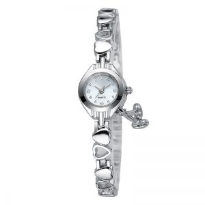 Hand chain woman watch stainless steel wristwatch small round casual cute girl lady watch bracelet watch made in China