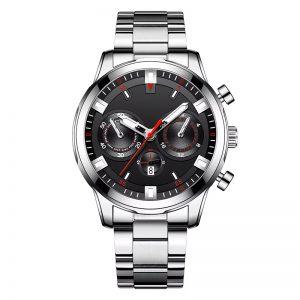 Man watch chronograph date quartz business sport luminous man watch tough style custom logo factory Shenzhen China